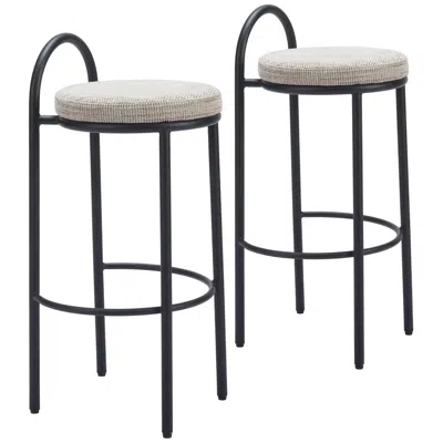 Zuo Sisal Barstool Beige Tweed