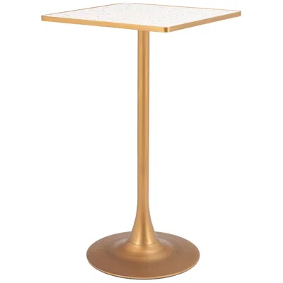 Zuo Spot Bar Table Beige & Gold