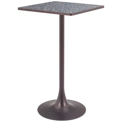 Zuo Spot Bar Table Black & Bronze