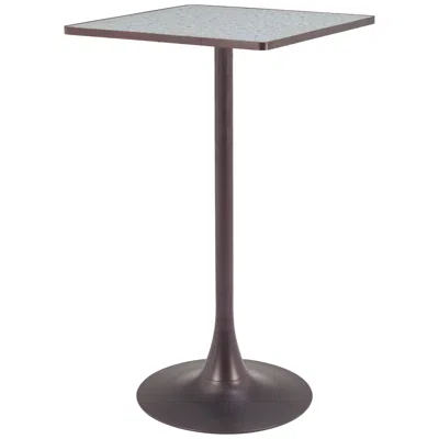 Zuo Spot Bar Table Gray & Bronze