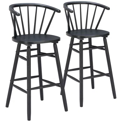 Zuo Stenger Barstool (set Of 2) Black