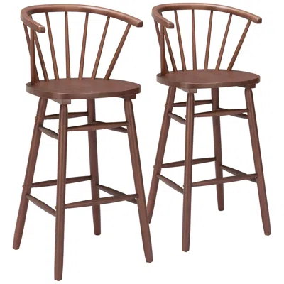 Zuo Stenger Barstool (set Of 2) Walnut