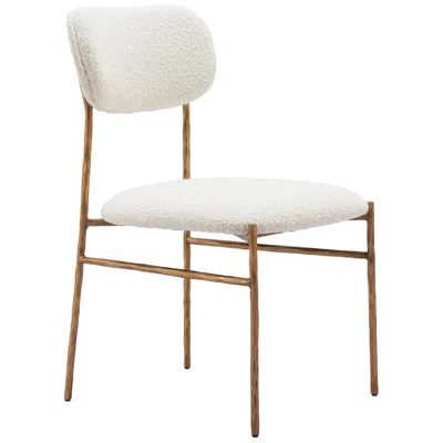 Zuo Sydhavnen Dining Chair Cream & Gold