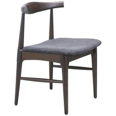 Zuo Tuzka Dining Chair (set Of 2) Gray & Espresso