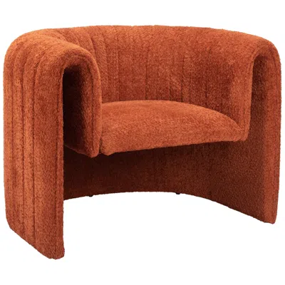 Zuo Viana Accent Chair Burnt Orange In Brown