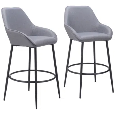 Zuo Vila Barstool Gray