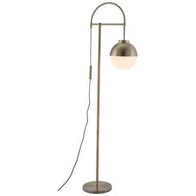 Zuo Waterloo 69" High White And Bronze Globe Floor Lamp