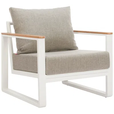 Zuo Welt Armchair Taupe & White In Brown