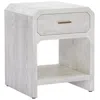 Zuo Yume Side Table Oak White In Gray