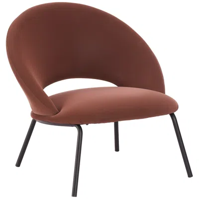Zuo Zurich Accent Chair Brown In Burgundy
