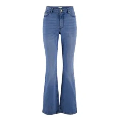 Zusss Flared Jeans Middle Blue