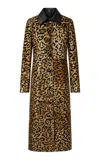 Zut Antar Leopard-print Haircalf Leather Coat In Multi