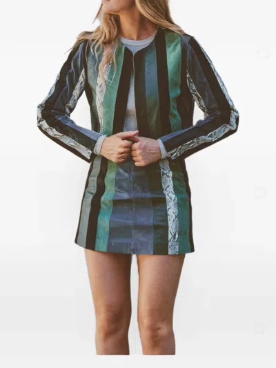 Zut Panelled Mini Skirt In Multi