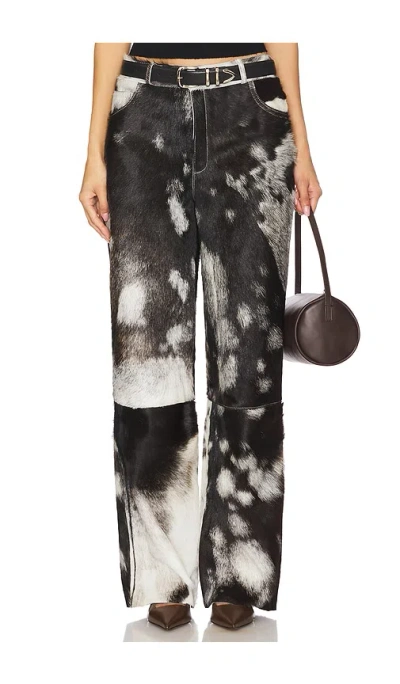 Zut Straight Leg Cowhide Pants