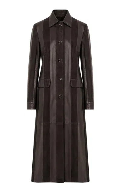 Zut The Beacon Suede Coat In Brown