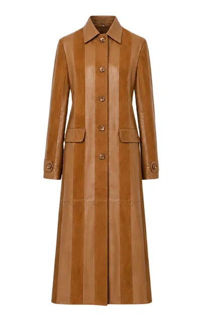 Zut The Beacon Suede Coat In Tan