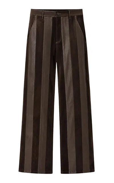 Zut The Belmont Suede Pants In Stripe