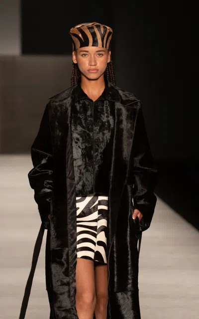 Zut Tiger Printed Pillbox Hat In Animal Print