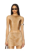 Zut X Revolve Sammy Cowhide Top
