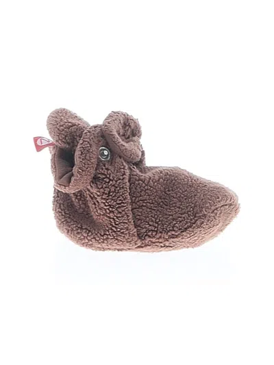 Pre-owned Zutano Babies' Booties In Brown