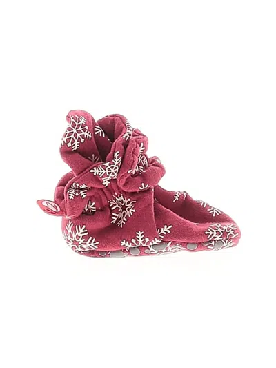 Pre-owned Zutano Babies' Booties In Red