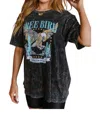 Zutter Free Bird Graphic T-shirt In Black In Black
