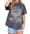 ZUTTER FREE BIRD GRAPHIC TEE IN CHARCOAL