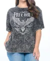 Zutter Freebird World Tour Graphic Tee In Black In Black