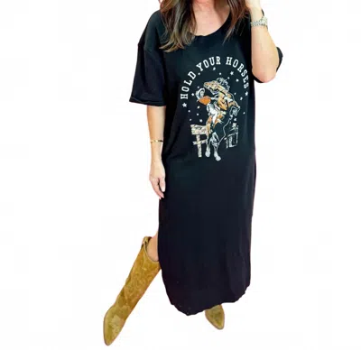 Zutter Hold Your Horses Dress In Black