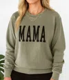 Zutter Mama Sweatshirt In Green In Gray