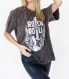 ZUTTER ROCK AND ROLL TEE IN VINTAGE BLUSH