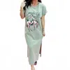 Zutter Saddle Up Buttercup T-shirt Dress In Sage