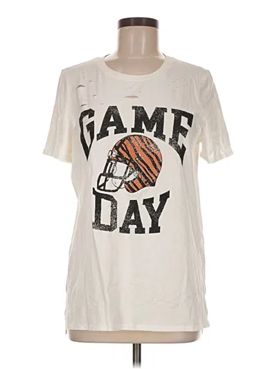 Pre-owned Zutter Short Sleeve T-shirt In Ivory