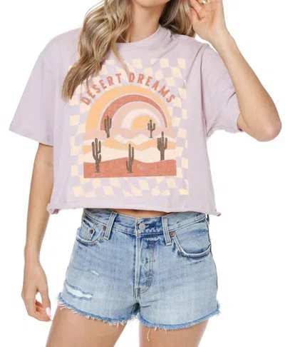 Zutter Women's Desert Dreams Graphic Crop Top In Pink In Multi