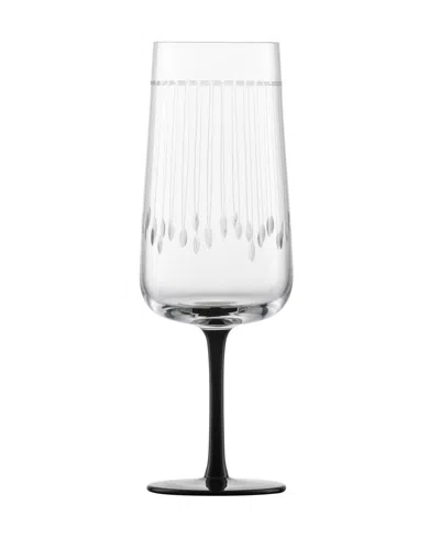 Zwiesel Glas Handmade Glamorous Champagne Flute 10.7oz In Clear