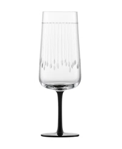 Zwiesel Glas Handmade Glamorous Champagne Flute 10.7oz In Transparent