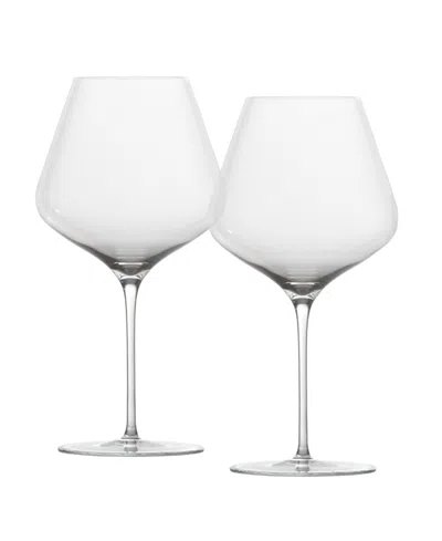Zwiesel Glas Nektar Handmade Burgundy Glasses, Set Of 2 In Transparent