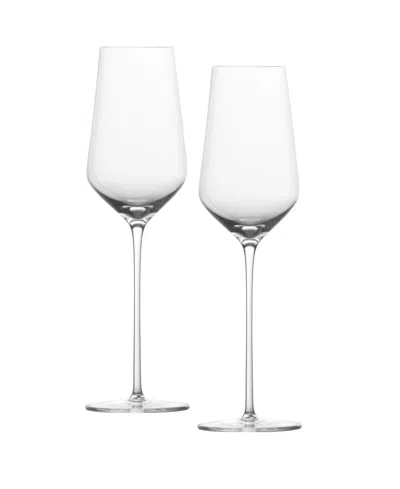 Zwiesel Glas Nektar Handmade Champagne Glasses, Set Of 2 In Transparent