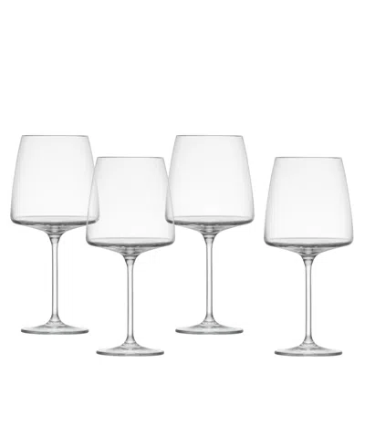 Zwiesel Glas Sensa Crystal Burgundy Wine Glasses, Set Of 4 In Transparent