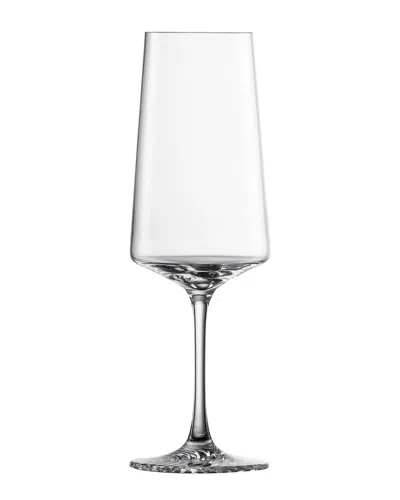 Zwiesel Glas Set Of 4 Echo Crystal Champagne Flutes In Transparent