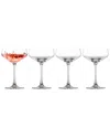 Zwiesel Glas Set Of 4 Echo Crystal Coupe Cocktail Glasses In Transparent
