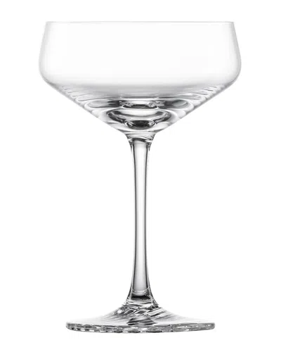 Zwiesel Glas Set Of 4 Echo Crystal Coupe Cocktail Glasses In Transparent