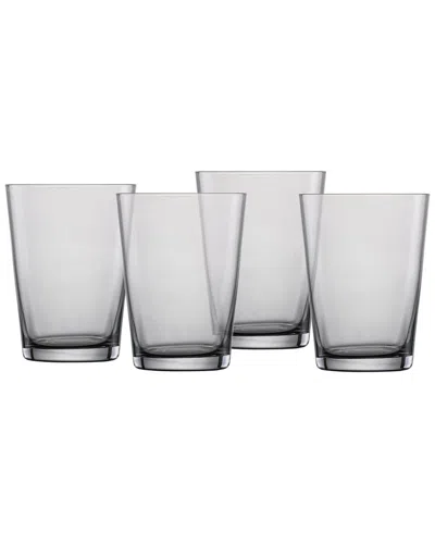 Zwiesel Glas Set Of 4 Together Crystal Glass Graphite All Purpose/ Water Glasses In Transparent