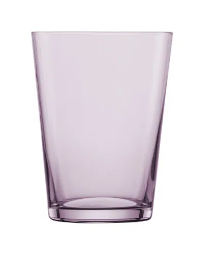 ZWIESEL GLAS ZWIESEL GLAS SET OF 4 TOGETHER CRYSTAL GLASS LILAC ALL PURPOSE/ WATER GLASSES