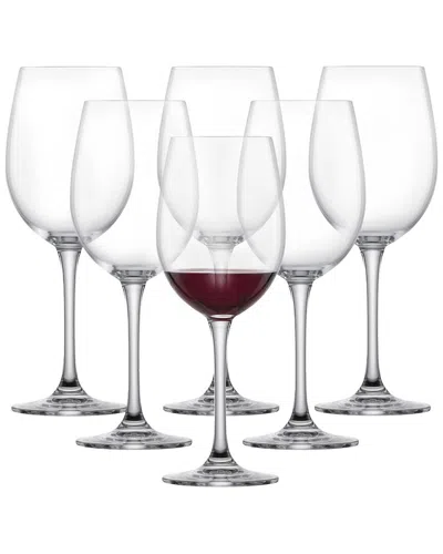 Zwiesel Glas Set Of 6 Classico 18.4oz Wine/water Goblets In Transparent