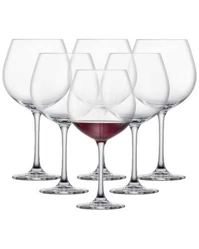 Zwiesel Glas Set Of 6 Classico 27.5oz Claret Burgundy Glasses In Transparent