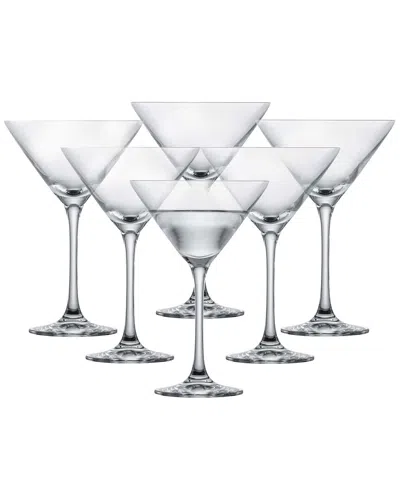 Zwiesel Glas Set Of 6 Classico 8.5oz Martini Glasses In Transparent