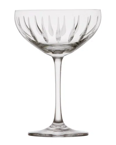 Zwiesel Glas Set Of 6 Distil Kirkwall 9.5oz Saucer Champagne Flutes In Transparent