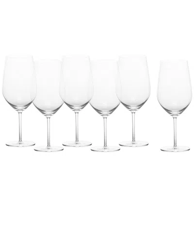 Zwiesel Glas Set Of 6 Forte 21.1oz Claret Goblets In Transparent