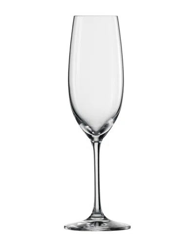 Zwiesel Glas Set Of 6 Ivento 7.7oz Champagne Flutes In Transparent